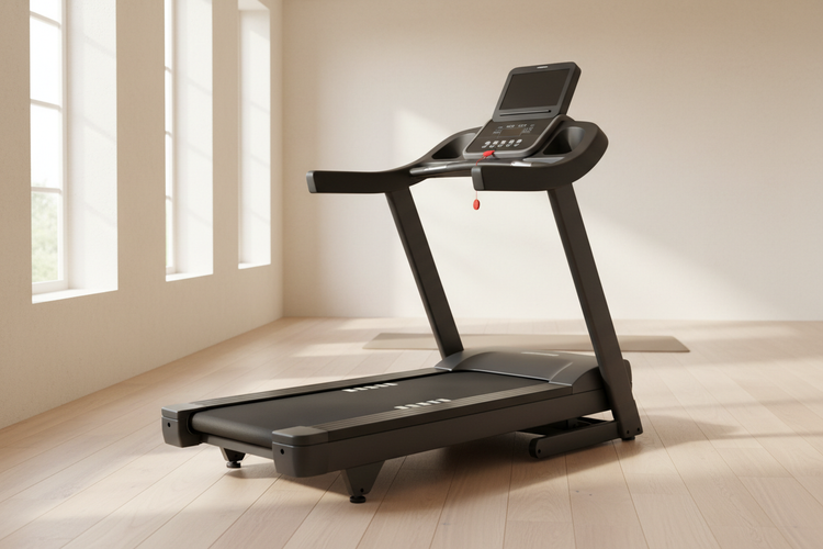 Treadmill catalog image, side-front perspective